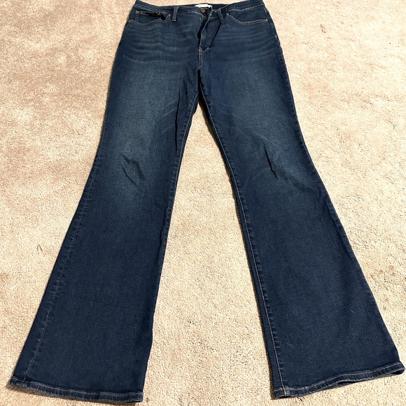 Madewell- Tall Skinny Flare Jeans in Colleton Wash - Picture 3 of 5